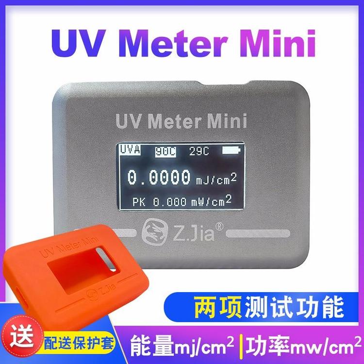 ZJIA UV METER MINI能量计光强计迷你版能量功率温度同时显示微型UV