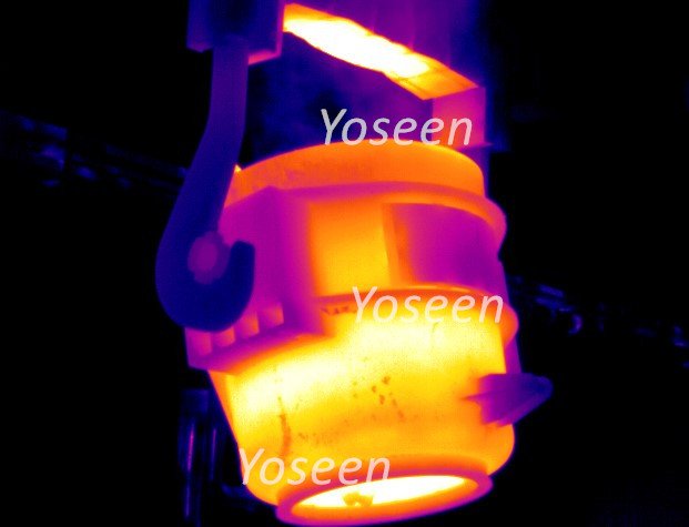 高炉出铁口铁水温度测量非接触式测温 高温监控摄像机 红外热像仪