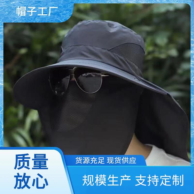 防晒渔夫帽 帽子厂家 时尚刺绣 帽子定制源头厂家 刺绣工艺