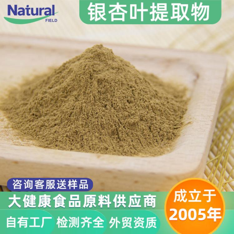 银杏黄酮24%内酯6% 药典标准 可出口厂家现货银杏叶提取物