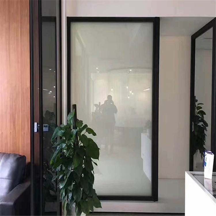 木杉 遥控调光玻璃 办公室会议室智能通电玻璃隔断调光膜定制