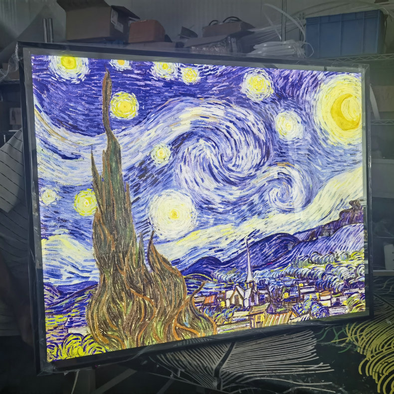 琪艺 镜子画 玄关客厅餐厅浴室墙壁装饰画芯内框挂画
