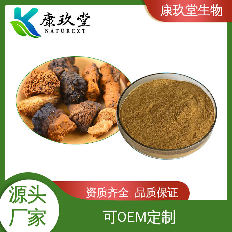 康玖堂 棕色粉末 白桦茸提取物 Chaga Mushroom Extract 设备先进