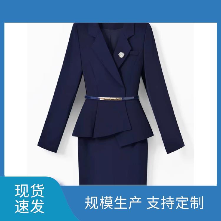 豪派服饰女士小西服物业保洁工作服夏装透气舒适厂家直供