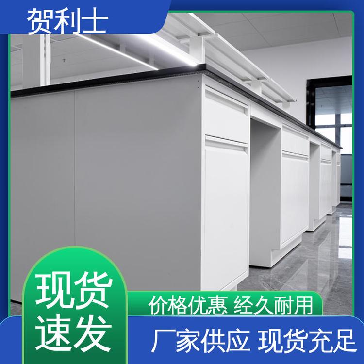 规模生产 支持定制 承重力强 防静电 全钢中央工作实验台 贺利士