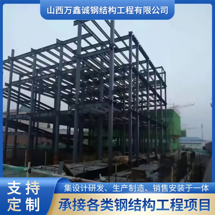 万鑫诚 钢结构 建设跨度大仓库 车棚厂房 框架稳定
