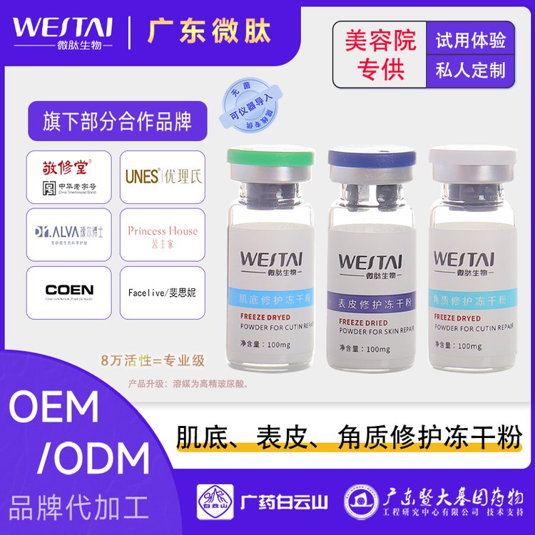 诗维蓝黛冻干系列暨大修护无菌面部护理通用全国发货贴牌代加工