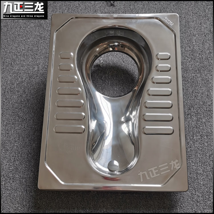 不锈钢蹲便器旱厕大排污口水旱两用款农村厕所改建工程蹲坑大便池