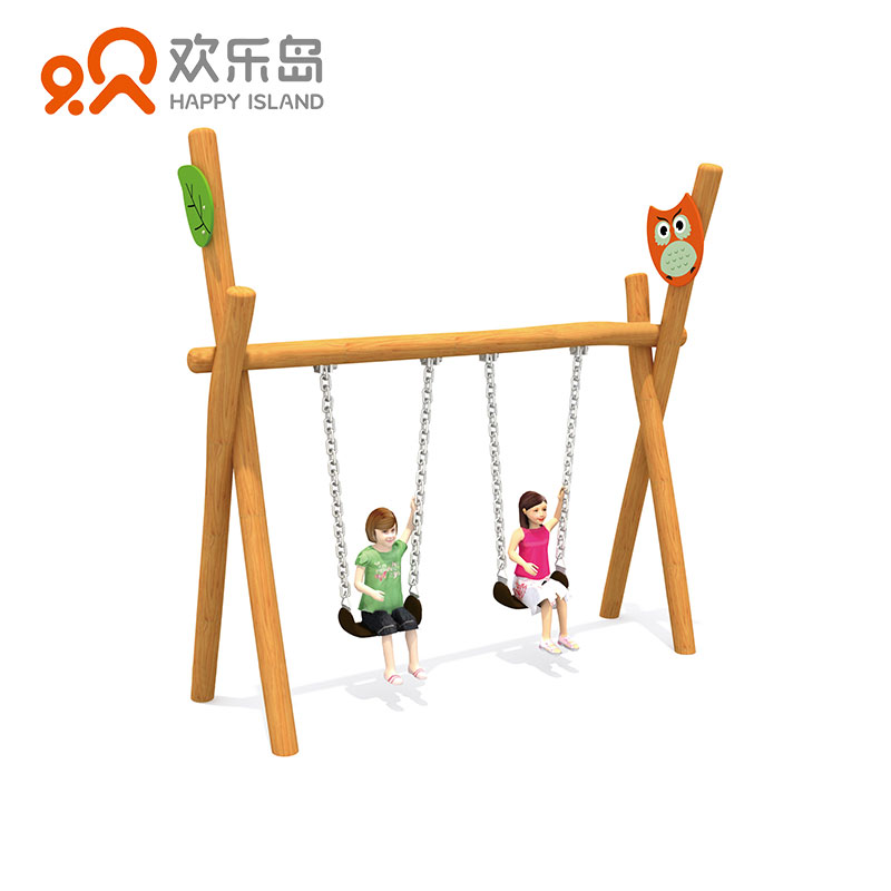 木桩秋 千设计 单人木制秋 千 双人铁架生产厂家网红多人秋千可定做