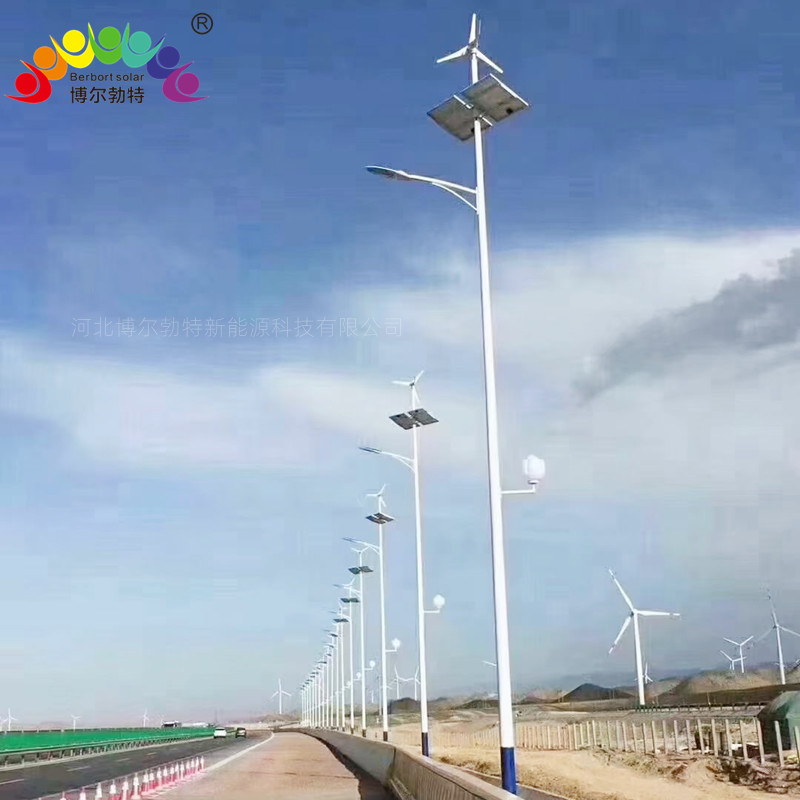博尔勃特LED路灯杆市政道路照明风光互补太阳能路灯厂家批发定制