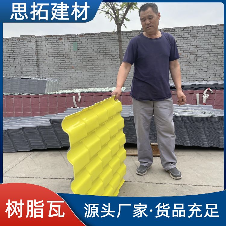 隔热别墅瓦 新农村改造建设 屋脊塑料仿古屋面瓦