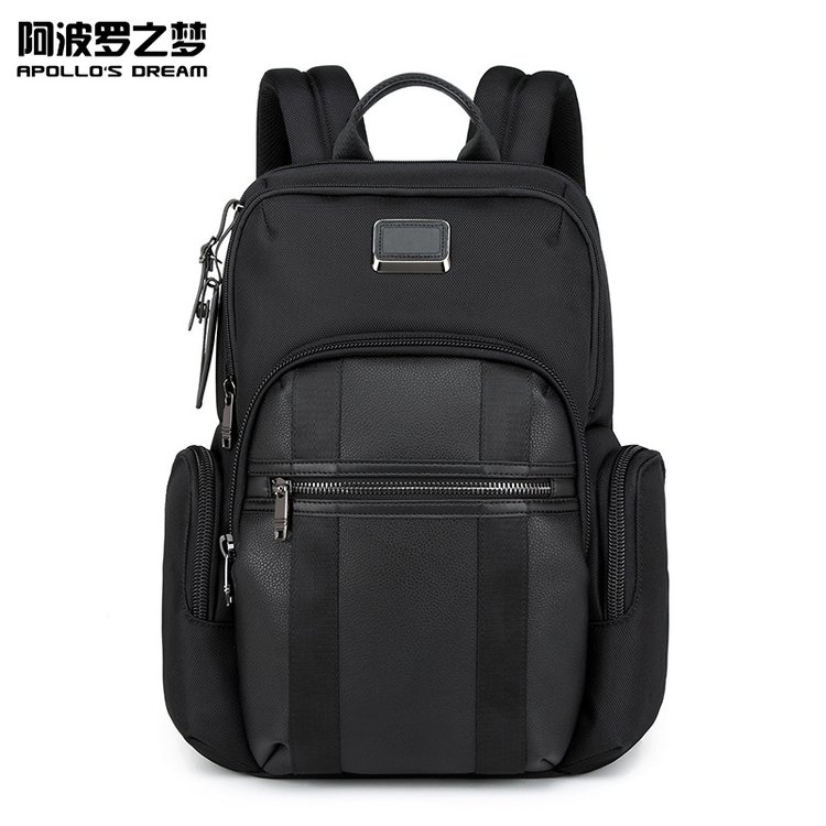 爱自由箱包质感潮流大容量商务背包笔记本电脑双肩包防泼水牛津布