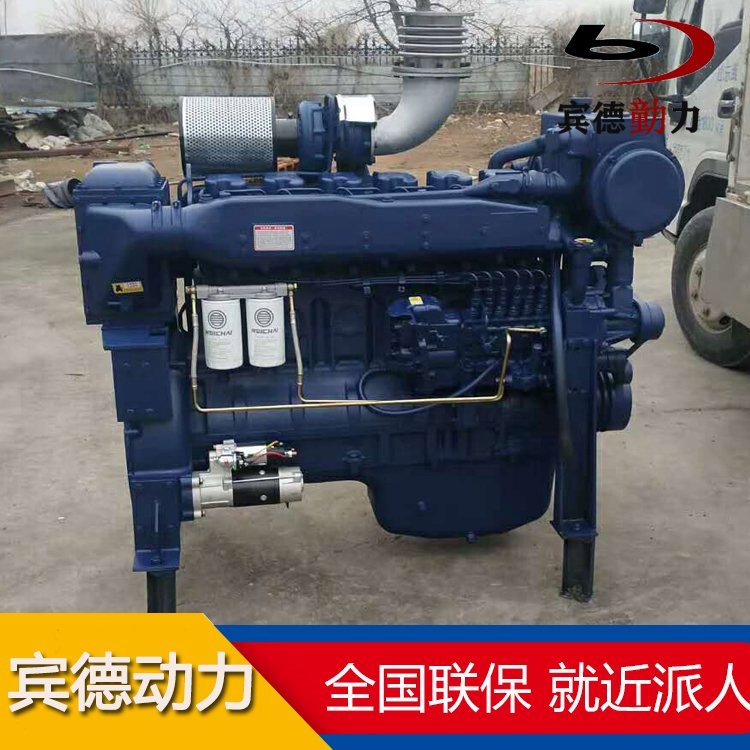 潍柴100匹马力柴油内燃机 船用300马力发动机海淡水交换器海水泵