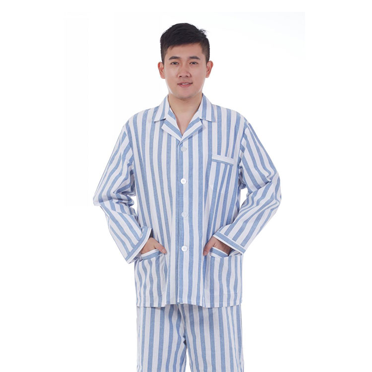 病号服套装分体长袖款男女病人服棉病员服棉布料卧床病人睡衣