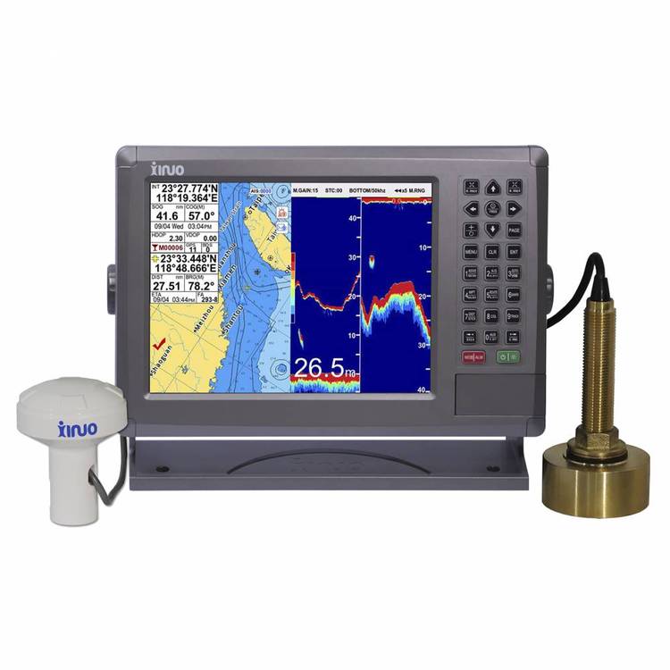 鱼探二合一600w探头GPS北斗双模定位新诺XF-1069GF GNSS&amp 海图