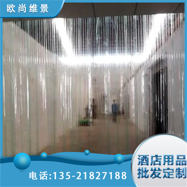 学校家居住宅透明帘 挡风防尘透明软门帘 不易老化 使用放心