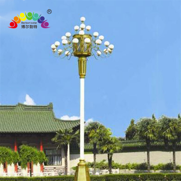 博尔勃特 中华灯玉兰灯景区道路照明LED投光灯景观灯路灯杆厂家