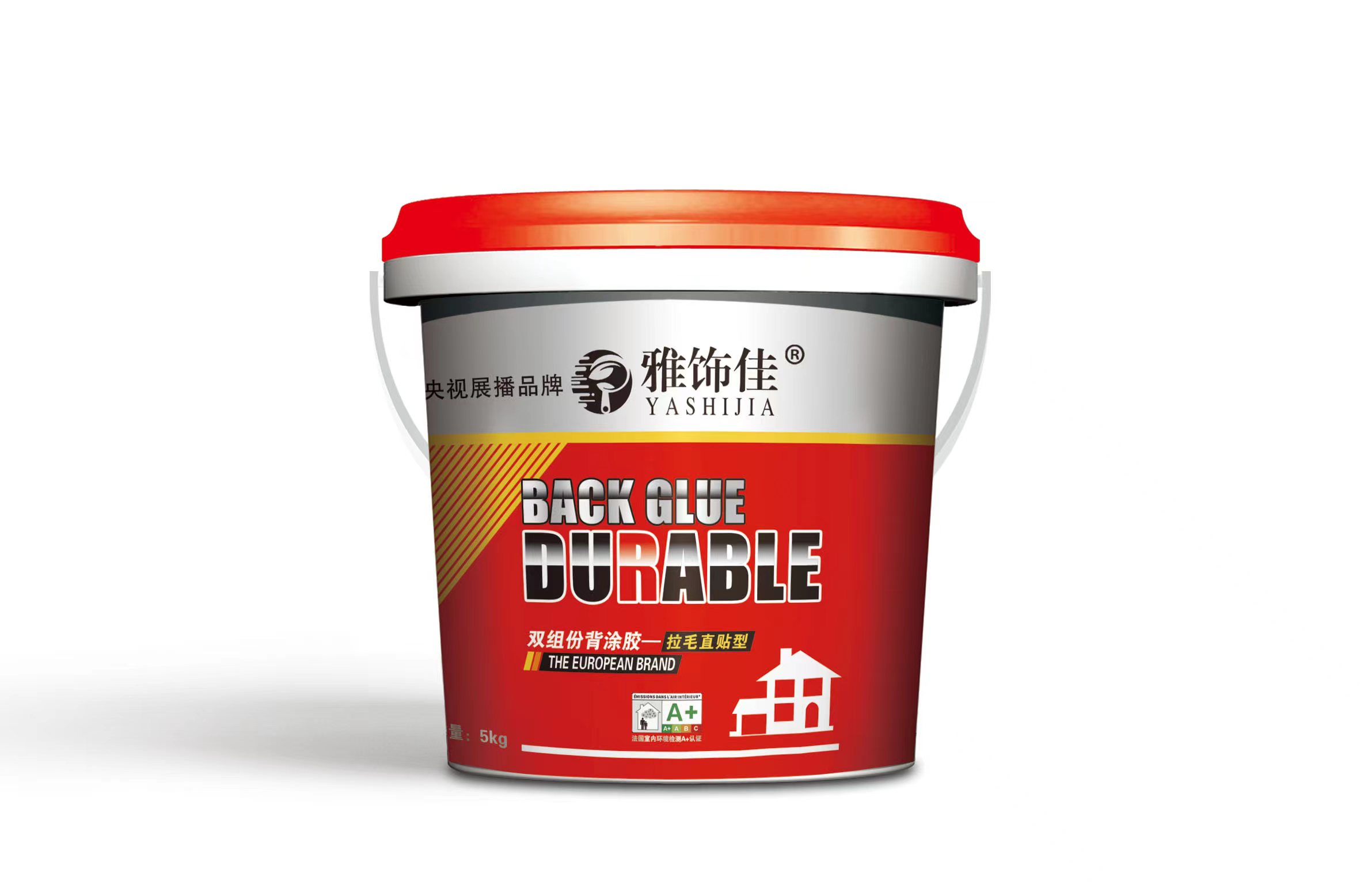雅饰佳 双组份背涂胶 拉毛直贴型 粘结力强 防水不脱落 源头厂商