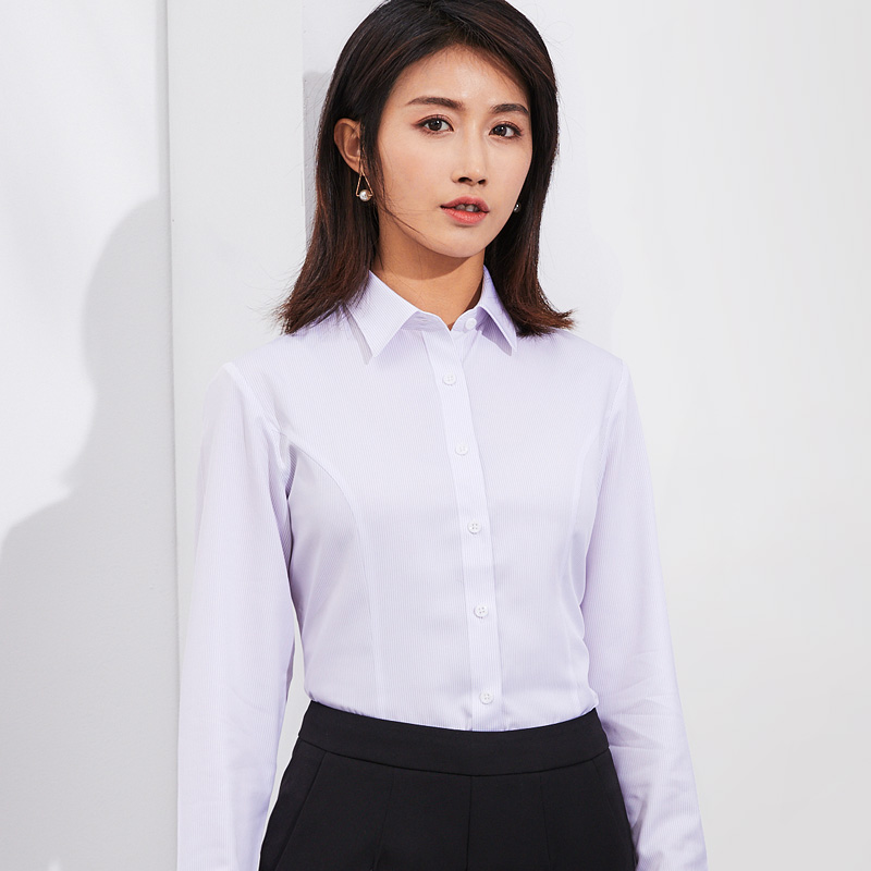 澳歌服饰女士竹纤维免烫衬衫亲肤舒适抗皱员工统一制服
