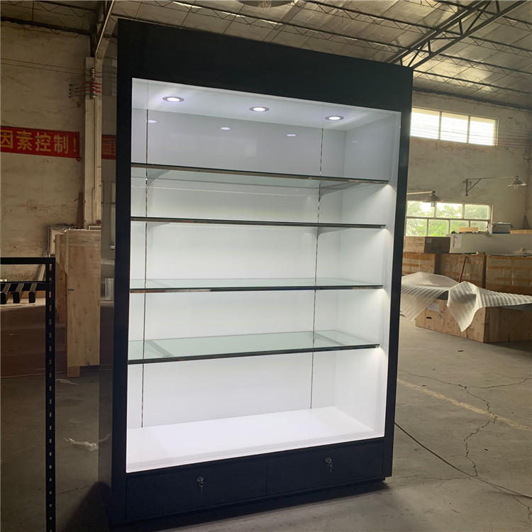 LUMI 亚克力透明板铝合金展示柜 高透有机玻璃工程