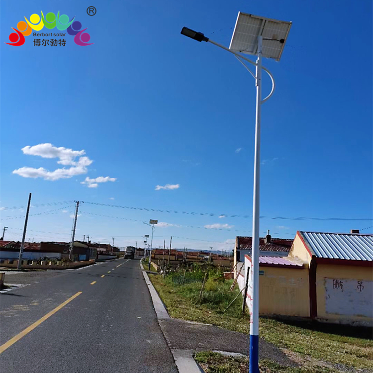 博尔勃特 6米太阳能路灯乡村振兴道路照明LED路灯杆厂家批发