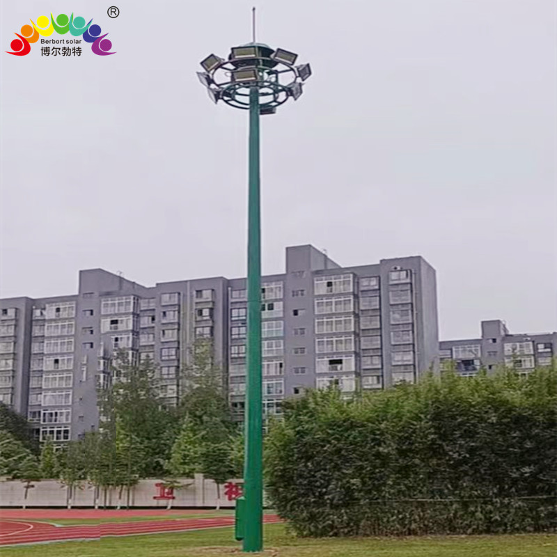 博尔勃特港口升降式高杆灯 热镀锌LED路灯球场灯中杆灯厂家批发