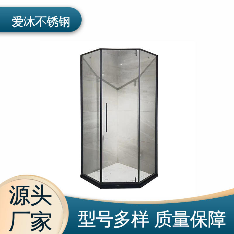 爱沐 洗澡间隔断门 一字型淋浴房 无缝拼接 易安装性