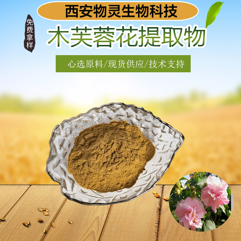 木芙蓉花提取物 水溶浓缩粉 芙蓉花粉 物灵生物 支持定制 水提 植物原料