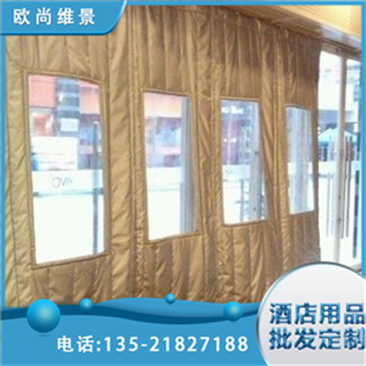 防尘棉门帘 带透视窗 冬季加厚保温保暖 安装简便 欧尚维景