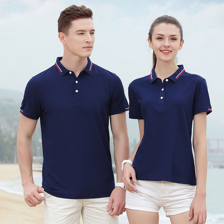 文化广告衫印字图logo定制T恤polo衫工作服含棉翻领短袖夏装工衣