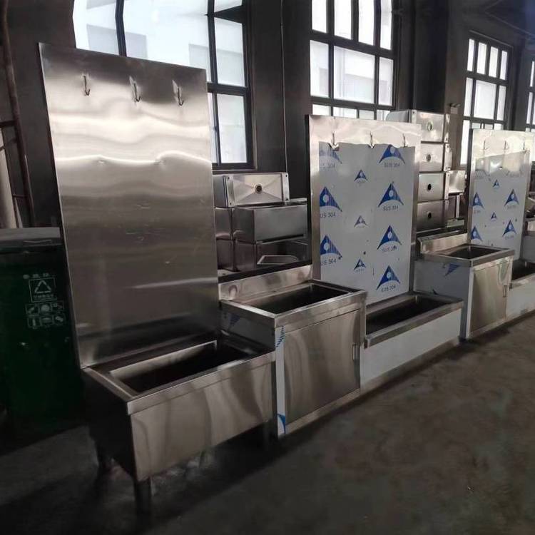 定制不锈钢拖把池 学校批量采购拖把盆车间洁净区带架子墩布池