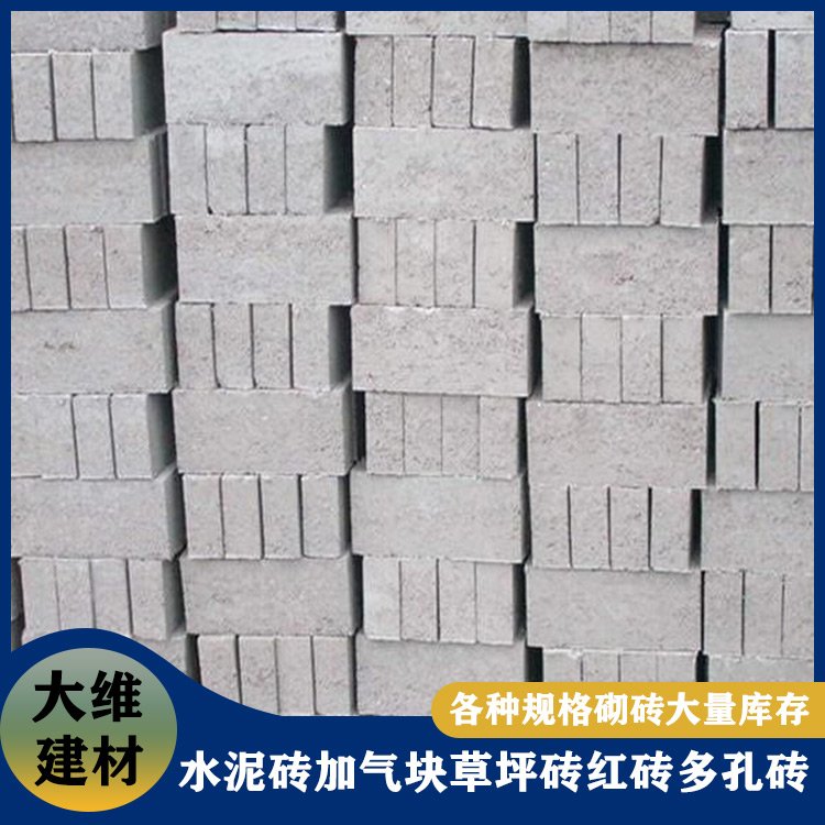 水泥砖 小标砖 建筑工地用砌砖 市政道路公园铺路砖 大维建材