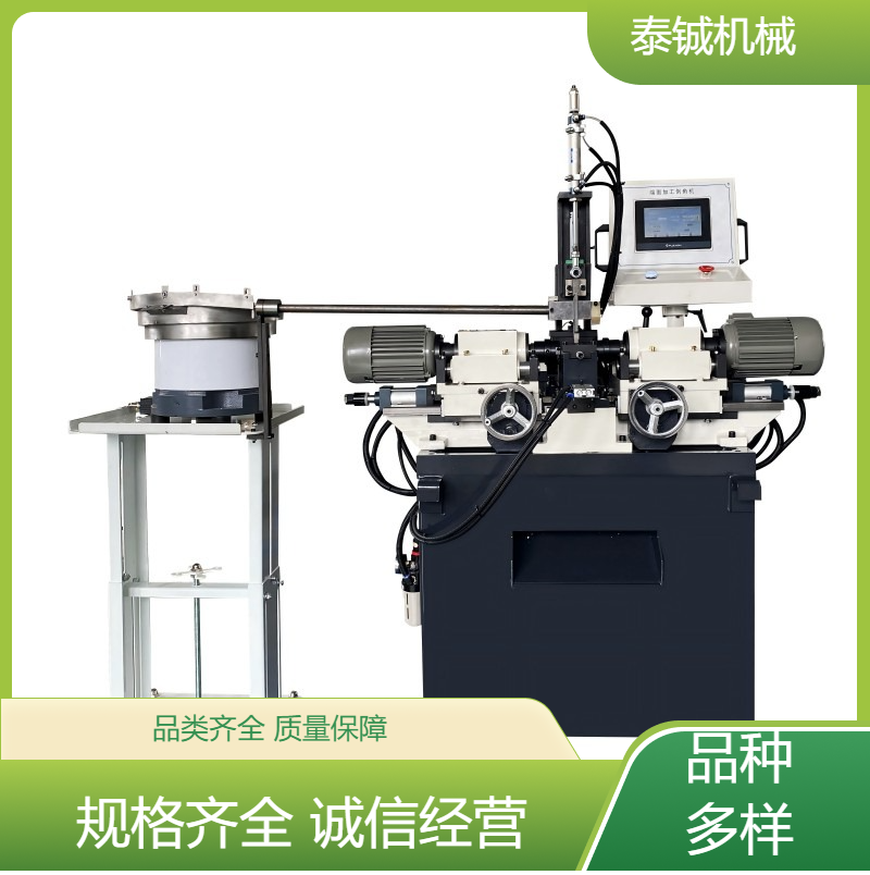 泰铖机械双头倒角机铝管铜管不锈钢管件伺服倒 角坡口机