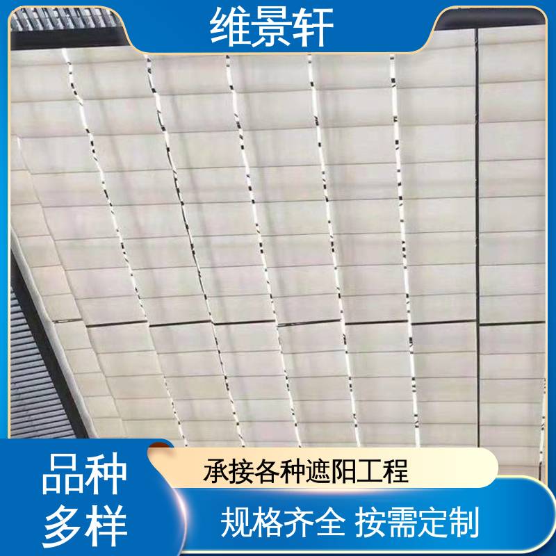 维景轩 fts电动天棚帘 天井阳光房遮阳顶帘 可按需定制 上门测量安装