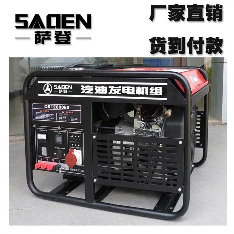 车载12KW汽发电机 风冷单相220V萨登DS12000E