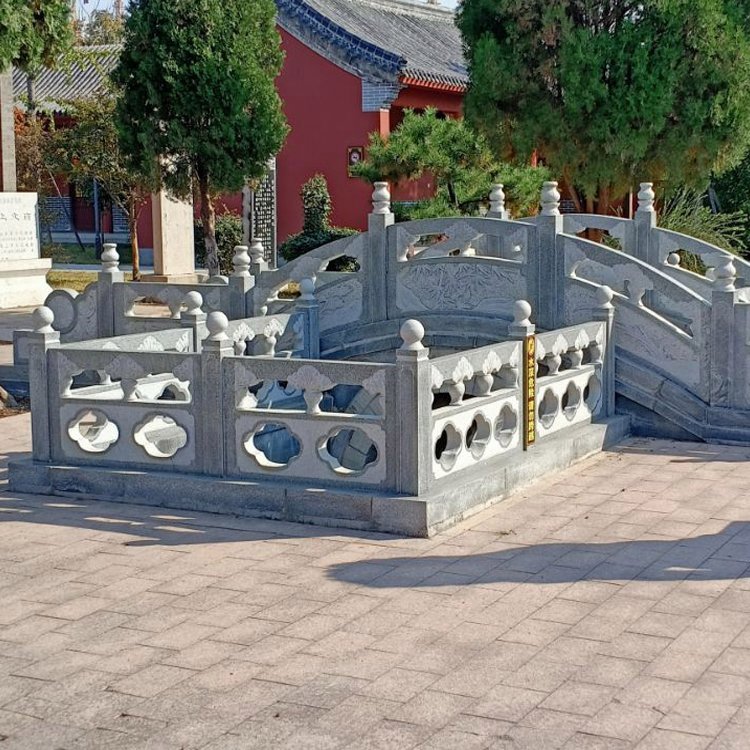 墓地石材围栏 寺庙石头围栏 恒旺景区围栏石雕