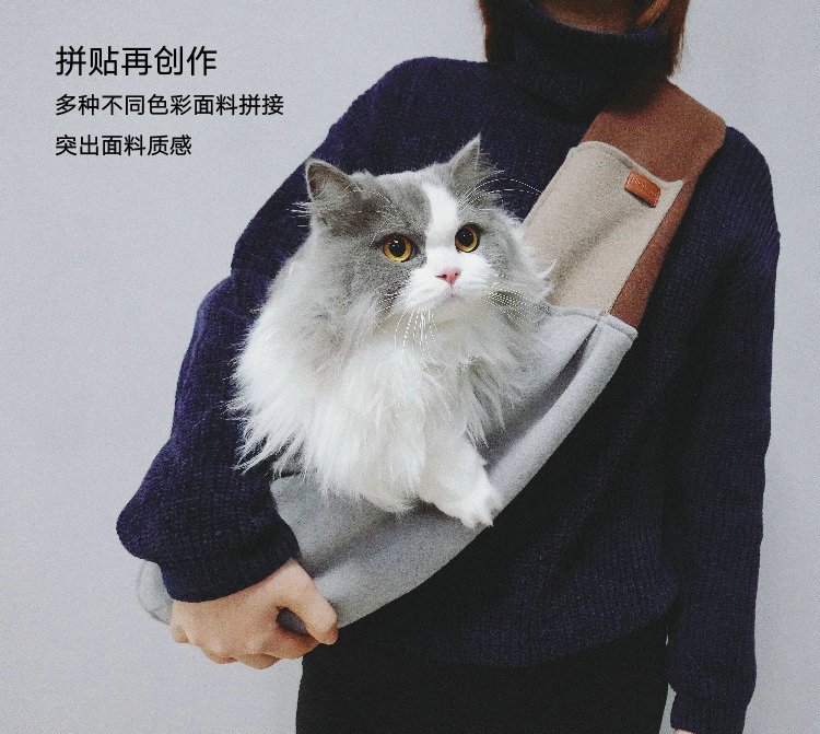 宠物斜跨背包小型犬猫咪斜挎包外出包猫狗用品
