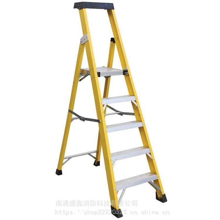 金锚F017-111绝缘玻璃钢工作梯 欧标梯具移动方便