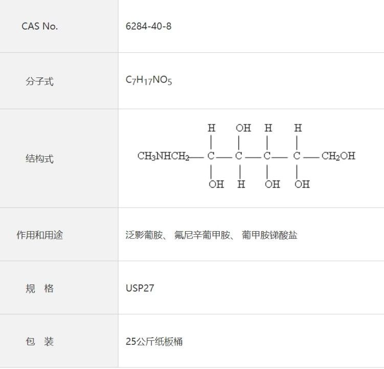 葡甲胺 术成熟 交货周期短 兼容性好 对环境无影响