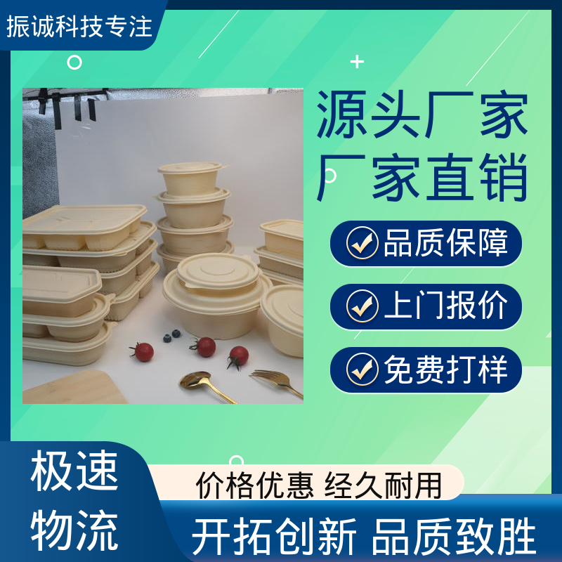 一次性方碗 儿童带餐便携环保 可降解餐盒 振诚科技