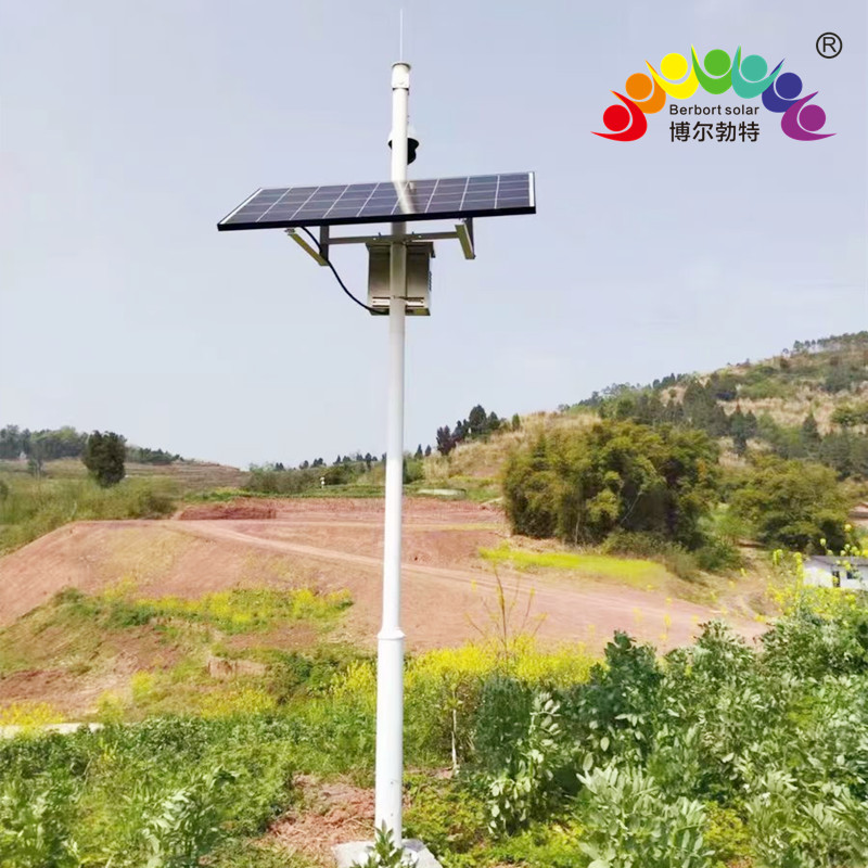 博尔勃特河道太阳能监控供电系统森林防火风光互补光伏发电系统