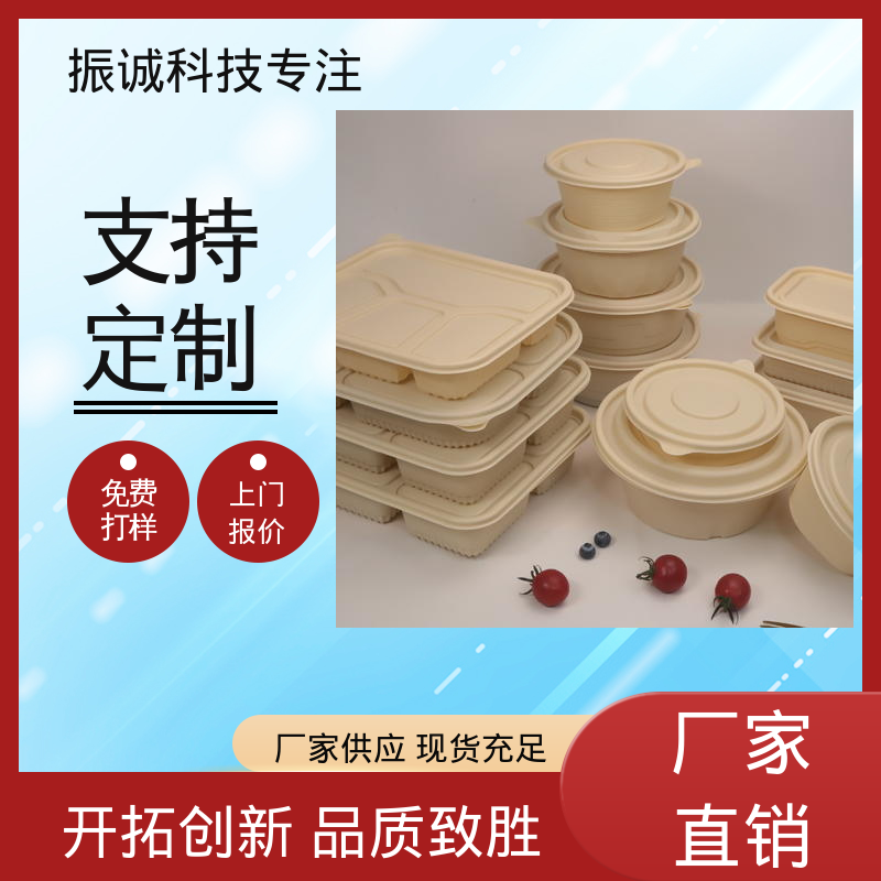 振诚科技 符合限塑标准餐盒 可冷冻 一次性分格餐碗