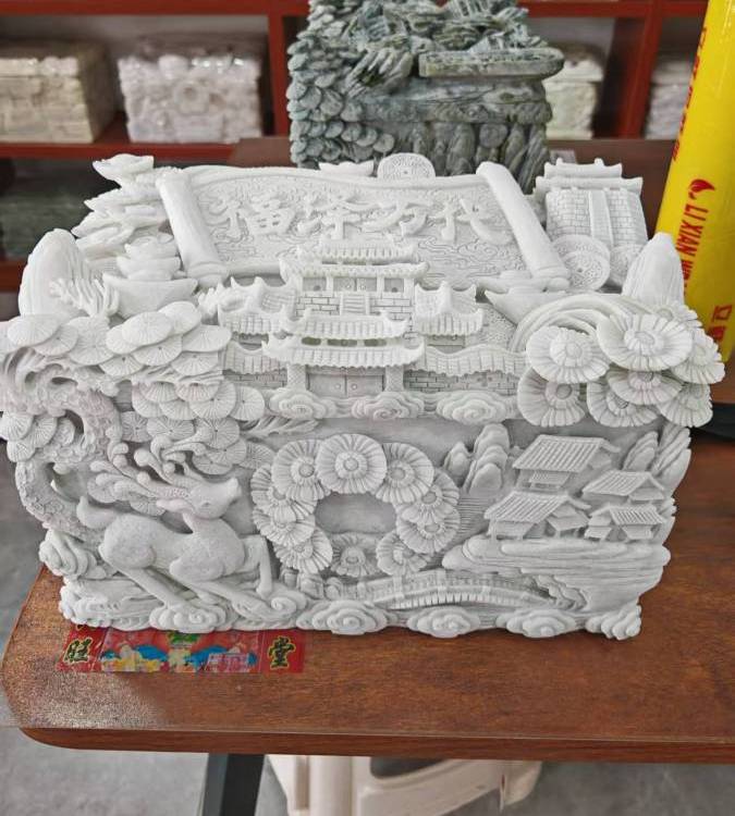 青花瓷陶瓷骨灰坛 手工绘制祥云纹 古典雅致 骨灰长期存放 支持定制
