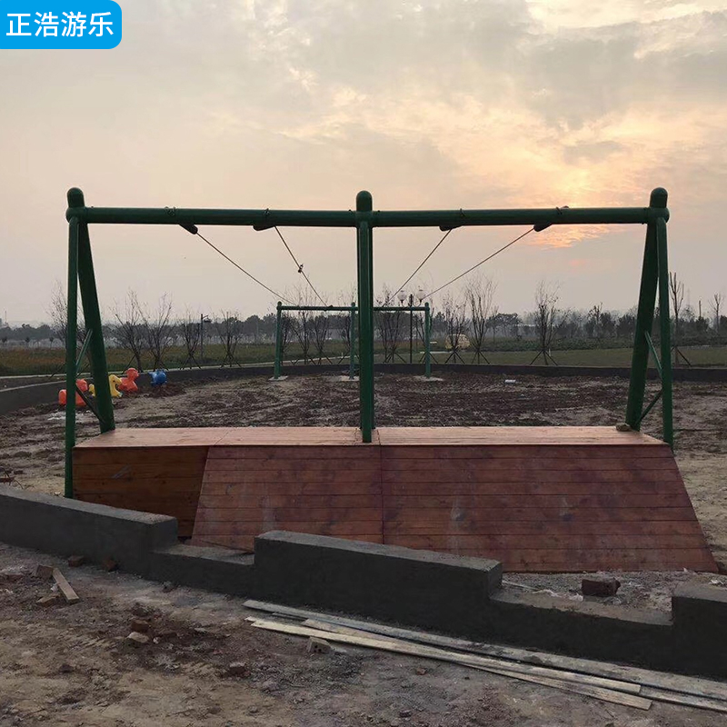 大型户外滑索体能组合 儿童室外拓展游乐设施 吊缆溜索设备定制