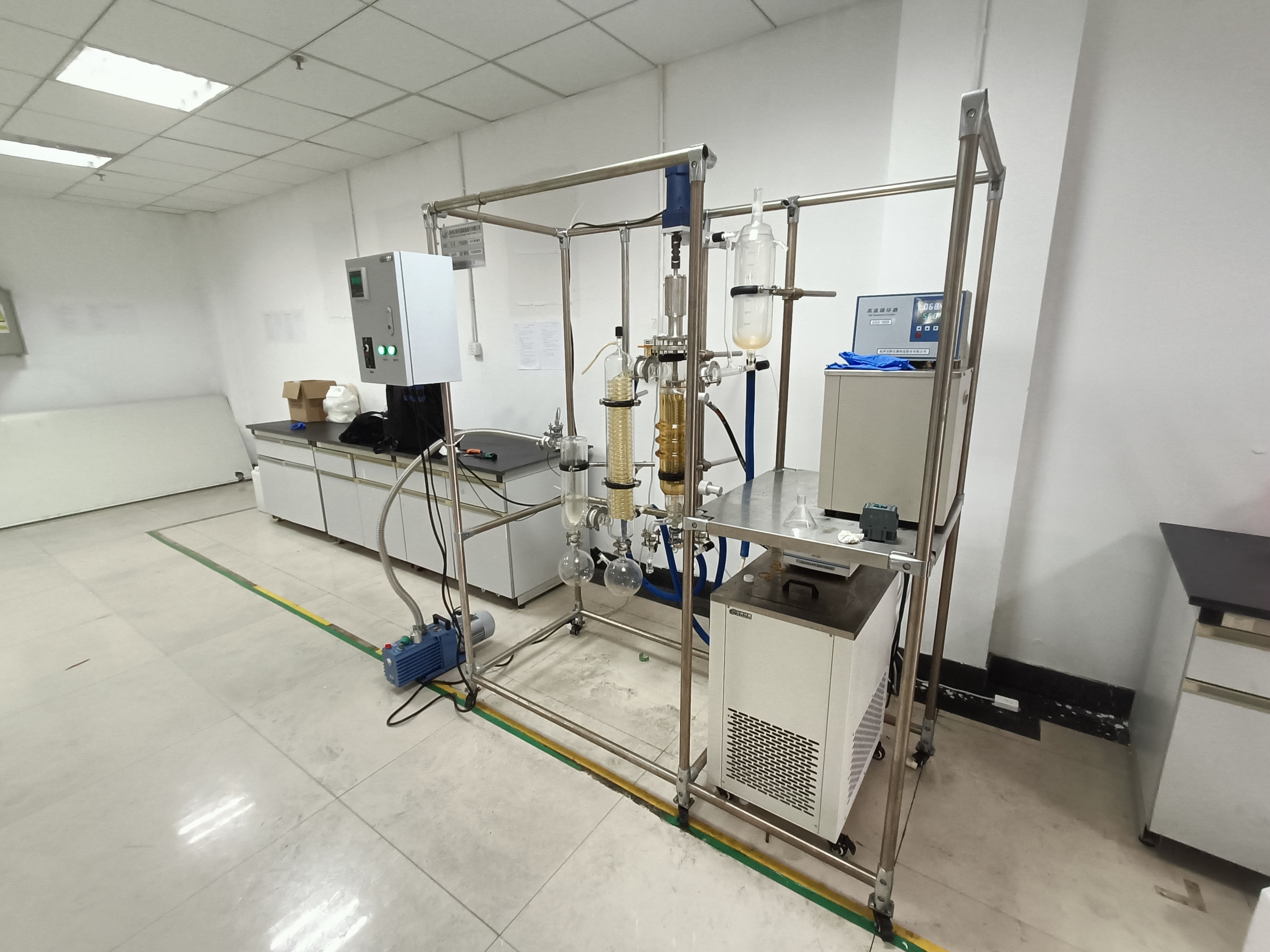 鱼油实验玻璃材质分子蒸馏仪高校实验室专用短程蒸馏