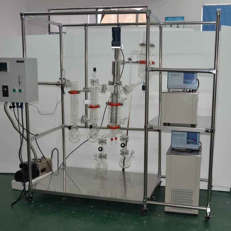 安研 实验室小型化学浓缩刮板式不锈钢薄膜蒸发器