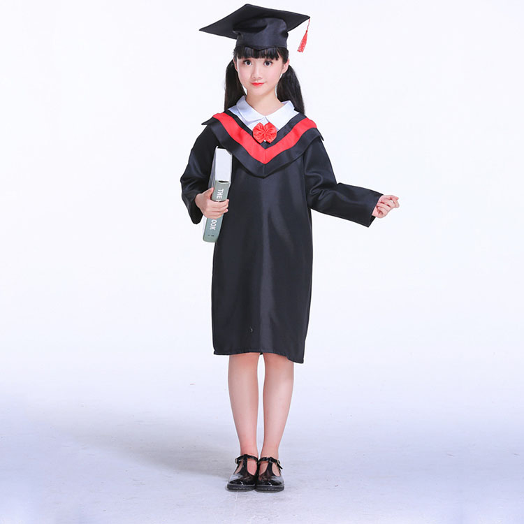 毕业礼服定做 中小学生学士服装 幼儿园小博士服套装得奖装