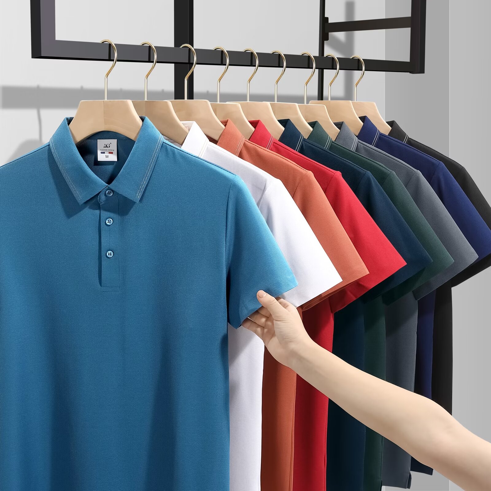 5A抗菌POLO衫工作服装定制短袖翻领活动广告衫T恤刺绣logo