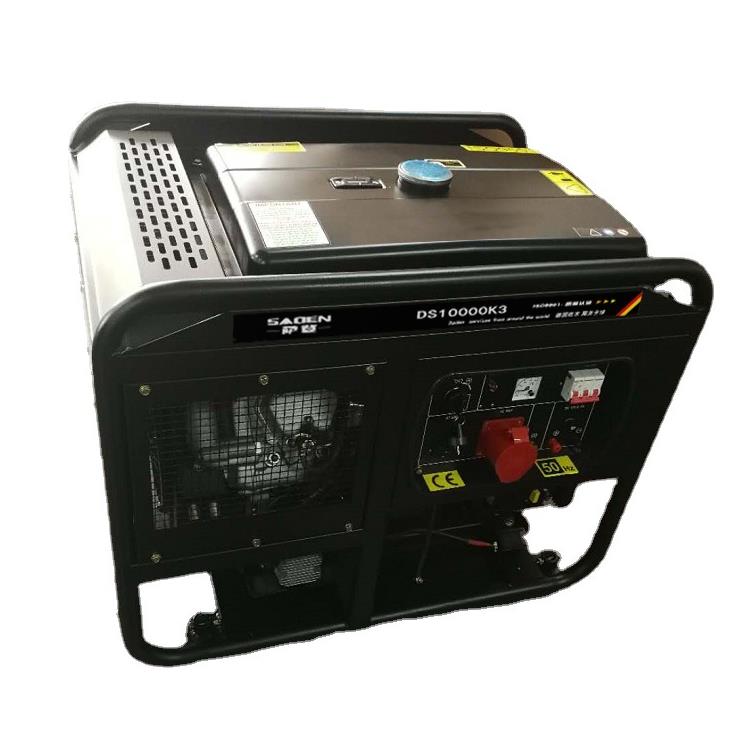 萨登10kw柴油发电机220v大型车载应急救援施工供电电源移动便携