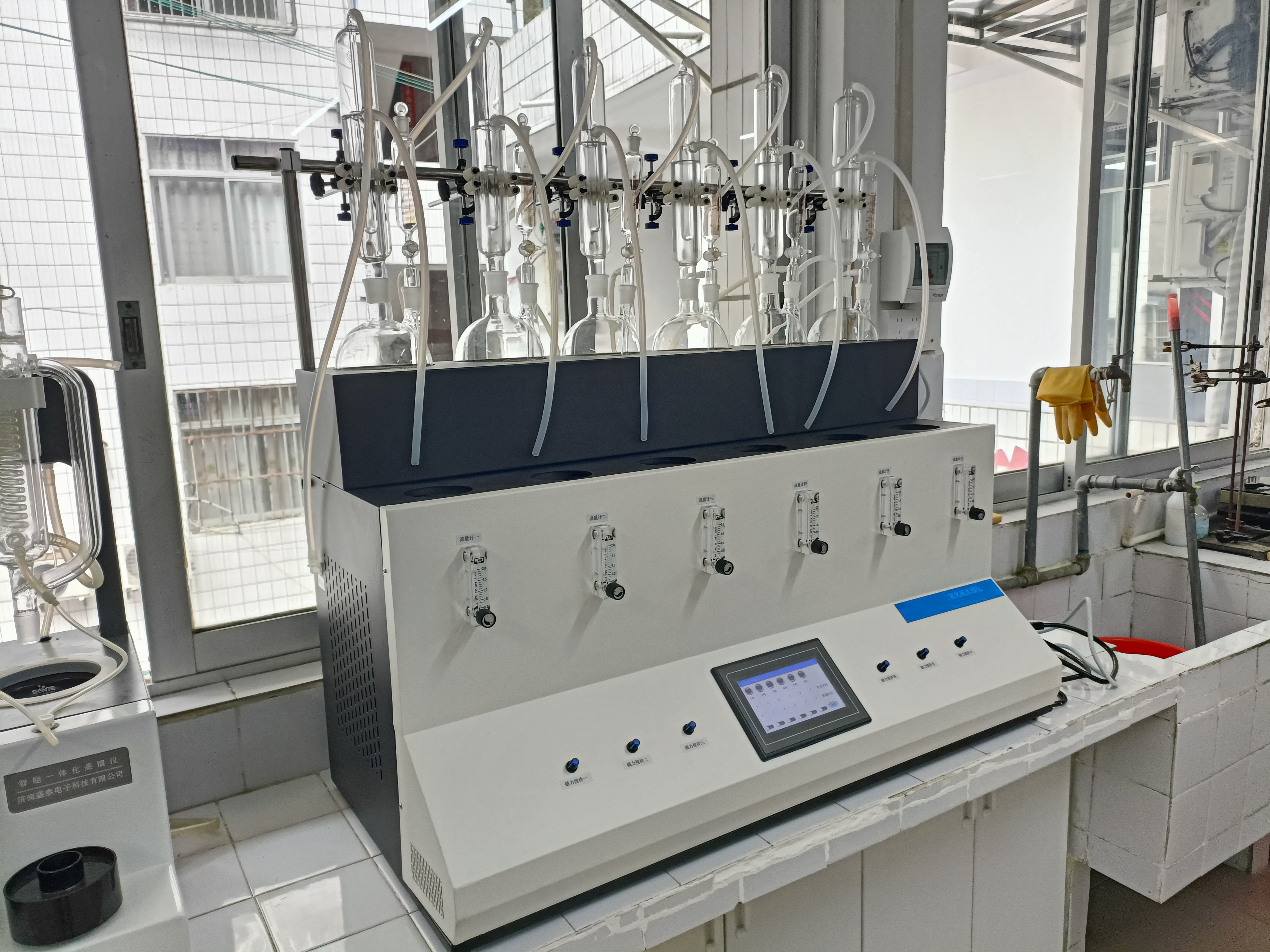中药材氟化物蒸馏器 新国标6位二氧化硫蒸馏仪 陶瓷加热均匀